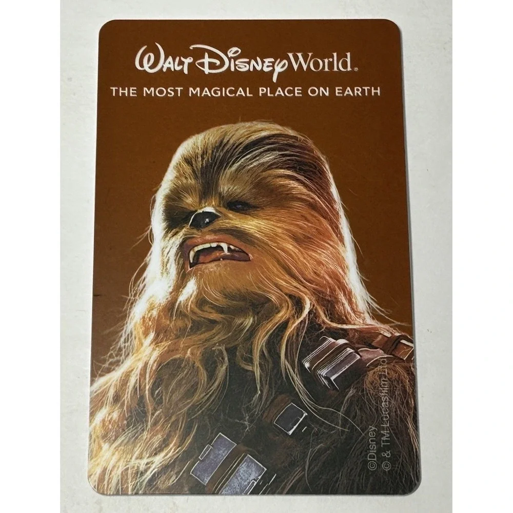 Walt Disney World Theme Park Card Used‎ Miguel Coco Chewbacca Souvenir Card